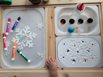 Small Acrylic Snowflake board, Flisat (Trofast) insert