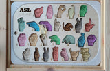 ASL Alphabet Letter Puzzle Board