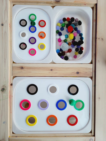 LARGE  Acrylic Waterproof Color Sort Lid for large Ikea TROFAST bin / Flisat table insert