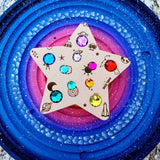 Star Gem Spinner with Space themed engraving