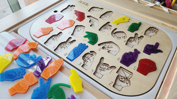 ASL Alphabet Letter Hand Pieces (no board)