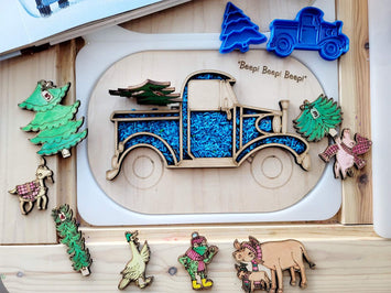 small Little Blue Truck board / Flisat insert