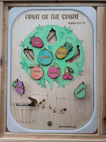 LARGE Fruit of the Spirit board / Flisat insert