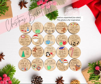 Christmas Activities Bucket List coins