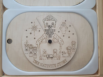 Nativity Story Wheel board / Flisat insert