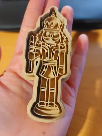 3D printed Nutcracker dough stamper, Eco Cutter